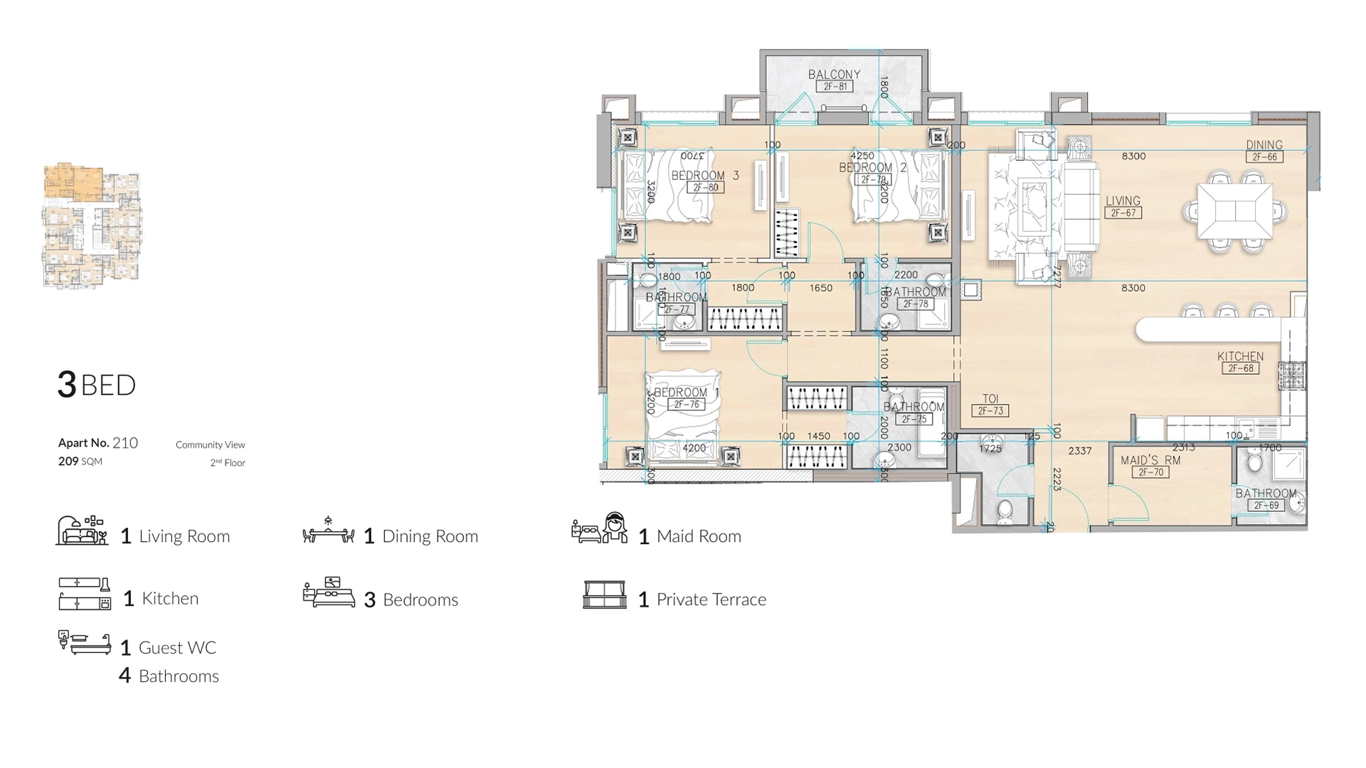 maison - fox hills, Qatar