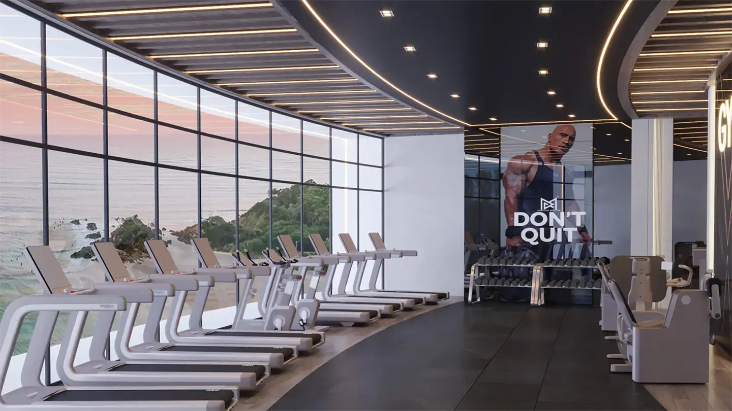 Picture of gym at Voya waterfront tower in Lusail, Qatar